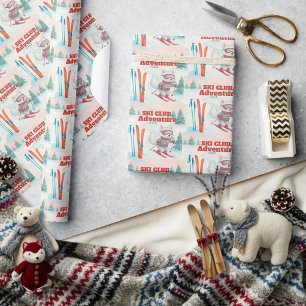 Papel De Regalo Ski Club Après Bébé  Arctic Fox