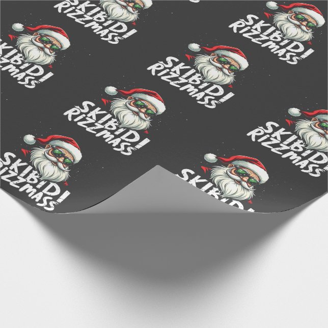 Papel De Regalo Skibidi Rizzmas Navidades divertidos de jerga gene (Esquina)