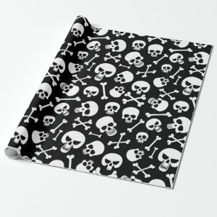 Papel De Regalo Skull y Crossbone