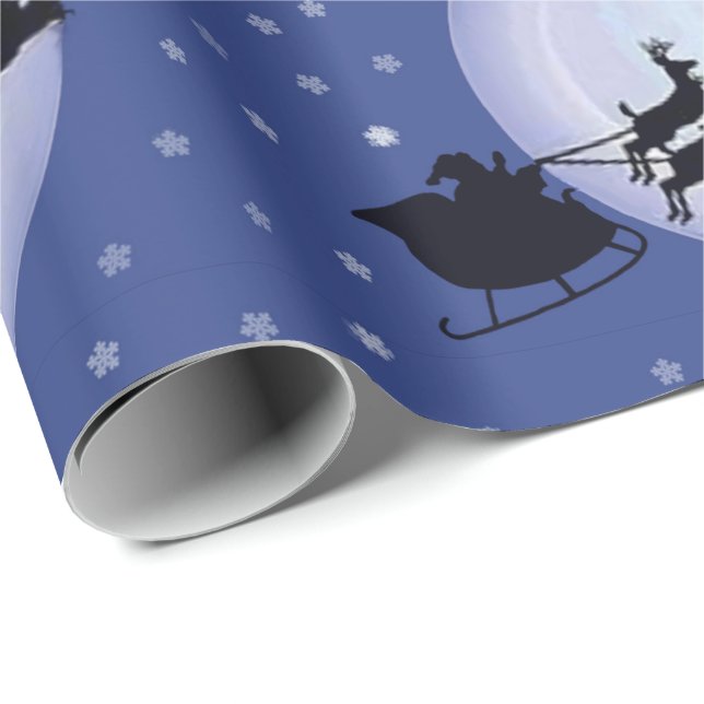 Papel De Regalo Sleigh Ride (Esquina del rollo)