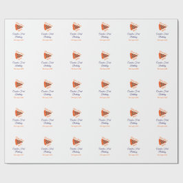 Papel De Regalo Slice Slice pizza bebé azul 1 cumpleaños