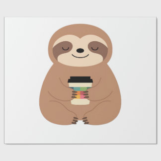 Papel De Regalo Sloth Coffee Time Classic T-Shirt