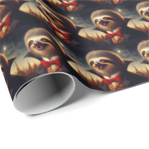 Papel De Regalo Sloth Vampire