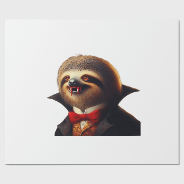 Papel De Regalo Sloth Vampire Classic T-Shirt (Superficie plana)