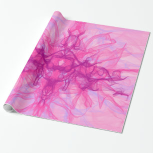 Papel De Regalo SMOKE PINK - Arte fractal moderno y abstracto -