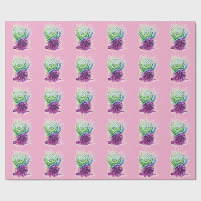 Papel De Regalo Snail in the Fig (Superficie plana)