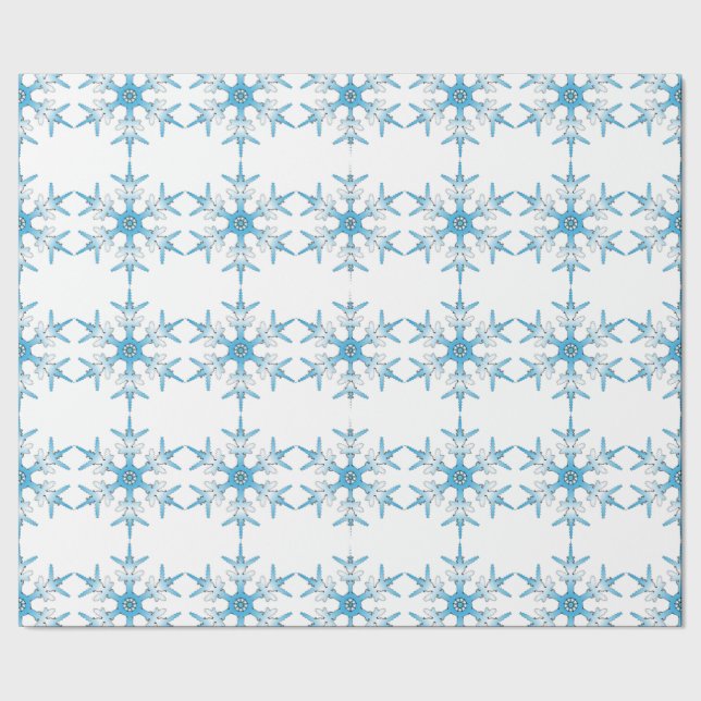 PAPEL DE REGALO SNOWFLAKE (Costura)