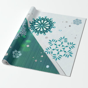Papel De Regalo Snowflake 3D