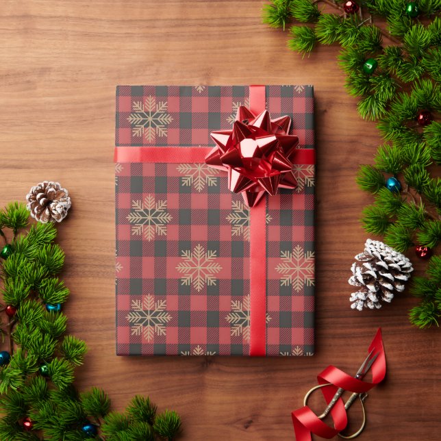Papel De Regalo Snowflake Country Christmas Wrapping Paper (Regalo de vacaciones)