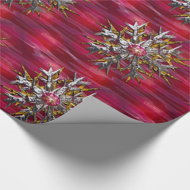 Papel De Regalo Snowflake en París (Esquina)