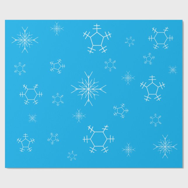 Papel De Regalo Snowflake Wrapping Paper (Superficie plana)