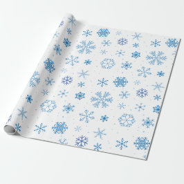 Papel De Regalo Snowflakes 