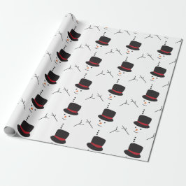 Papel De Regalo Snowman