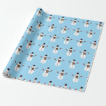 Papel De Regalo snowman<br><div class="desc">envoltura para regalos del hombre de nieve para envolver todos tus obsequious con mis mejores deseos para tus series queridos.</div>