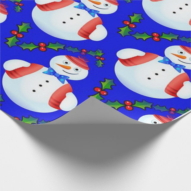 Papel De Regalo Snowman (Esquina)