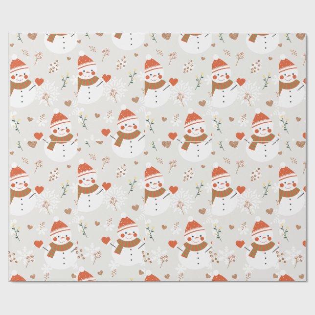 Papel De Regalo ⛄ snowman (Superficie plana)