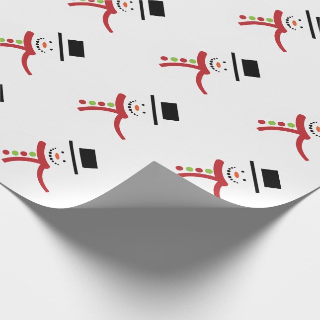 Papel De Regalo Snowman (Esquina)
