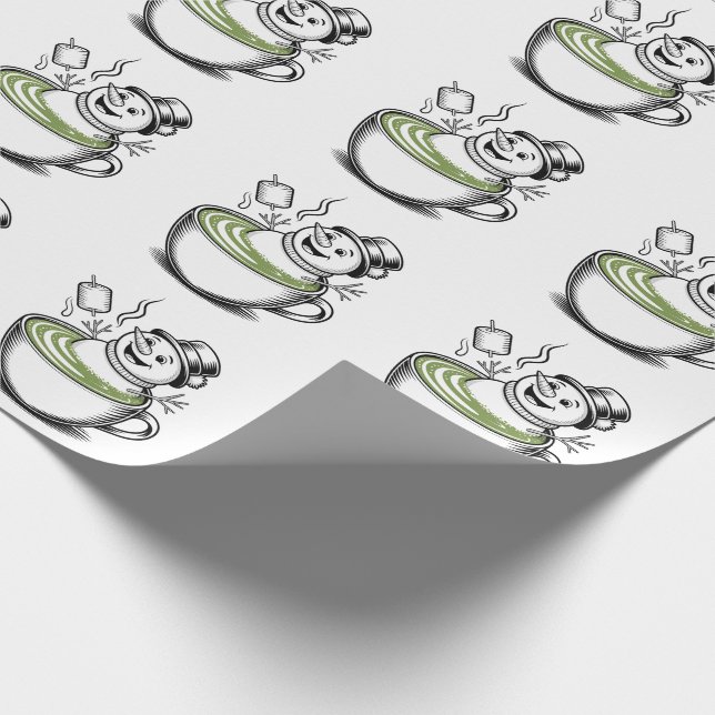 Papel De Regalo Snowman arremete contra los Navidades de Macha (Esquina)