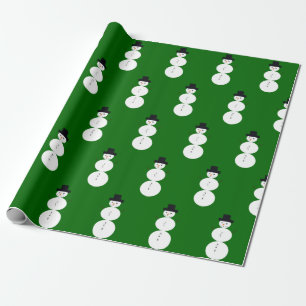 Papel De Regalo Snowman dibujado