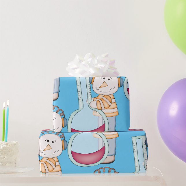 Papel De Regalo Snowman revisando la temperatura (Subido por el creador)