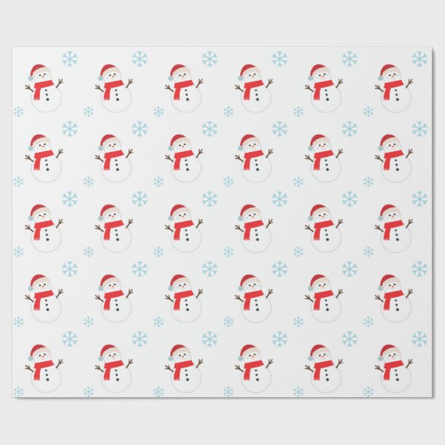 Papel De Regalo SNOWMAN sock for warm decor Christmas (Superficie plana)