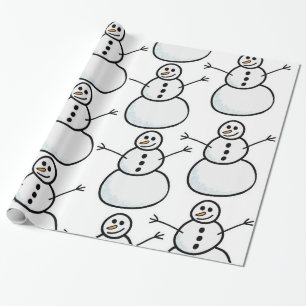 Papel De Regalo Snowmen