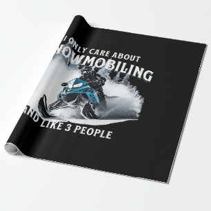 Papel De Regalo Snowmobling Funny Snowmobile