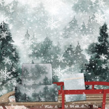 Snowowley Winter Mountain Woodland Forest Snowflak