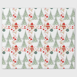 Papel De Regalo Snowy Christmas Wrap