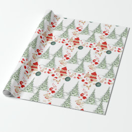 Papel De Regalo Snowy Christmas Wrap