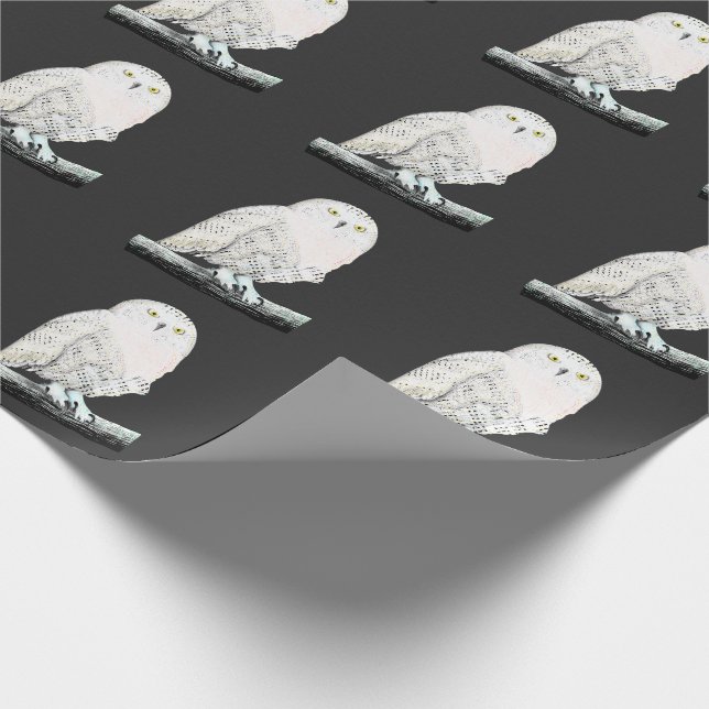 Papel De Regalo Snowy Owl (Esquina)