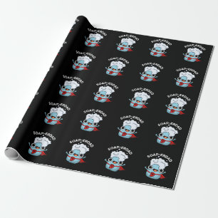 Papel De Regalo Soap-erdad Funny jabón Dad Pun Dark BG