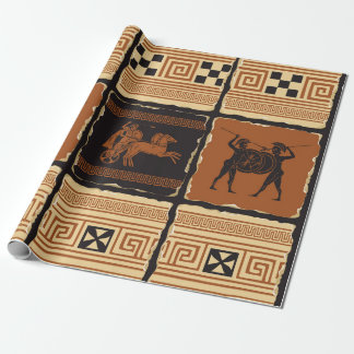 Papel De Regalo sobre el tema de la Antigua Grecia en forma de un