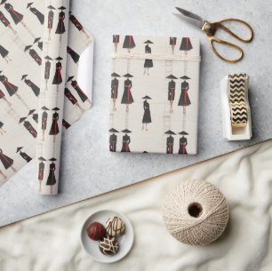 Papel De Regalo Sociedad del Pequeño Vestido Negro Moda Arquitectó