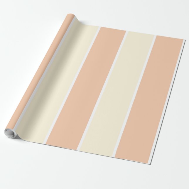 Papel De Regalo Soft Color Vertical Stripe Pattern Design (Desenrollado)