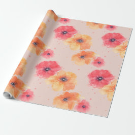 Papel De Regalo Soft Floral Blooms Wrapping Paper