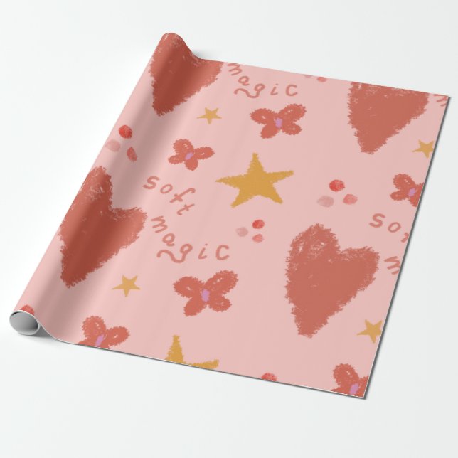 Papel De Regalo Soft Magic Pastel (Desenrollado)