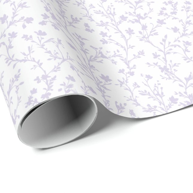 Papel De Regalo Soft Meadow Dusty Lavender - Neutral (Esquina del rollo)
