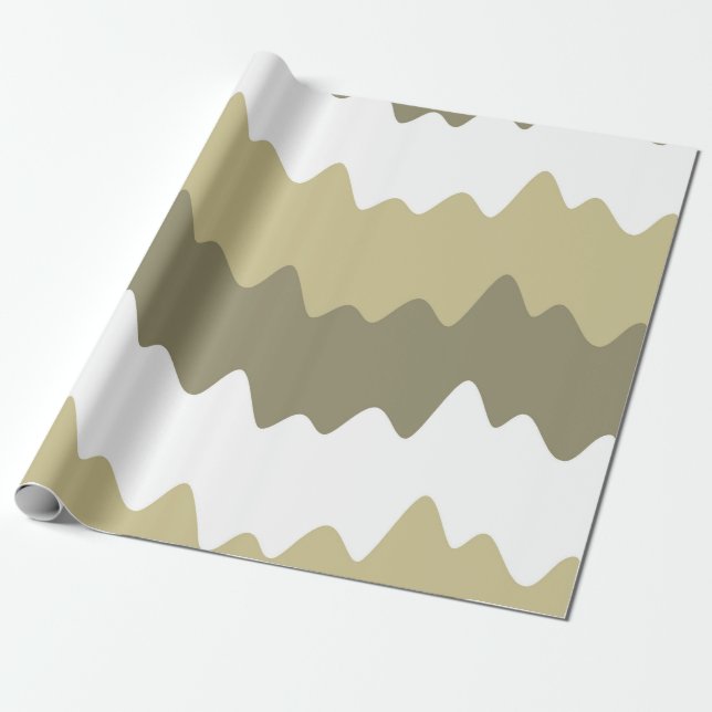 Papel De Regalo Soft Pastel Wavy Stripes (Desenrollado)