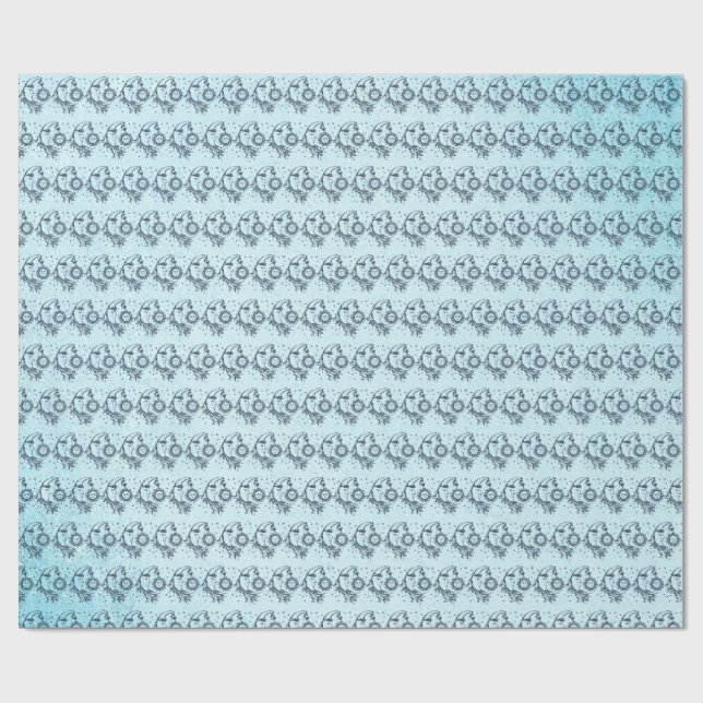 Papel De Regalo Sol y Luna (Superficie plana)