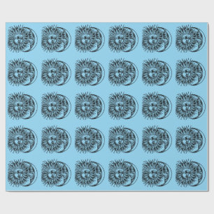 Papel De Regalo Sol y luna medievales