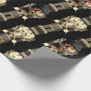 Papel De Regalo Soldado Cascanueces Negro Reemplazar el envoltorio
