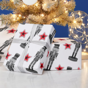Papel De Regalo Soldado de infantería de las Estrellas Rojas Negra