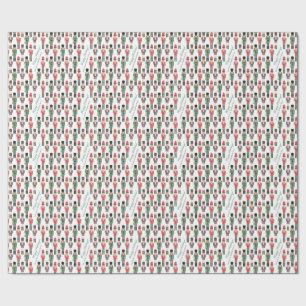 Papel De Regalo Soldado de juguetes caseros pintados a mano Feliz 