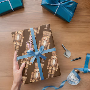 Papel De Regalo Soldado desnucleador marrón