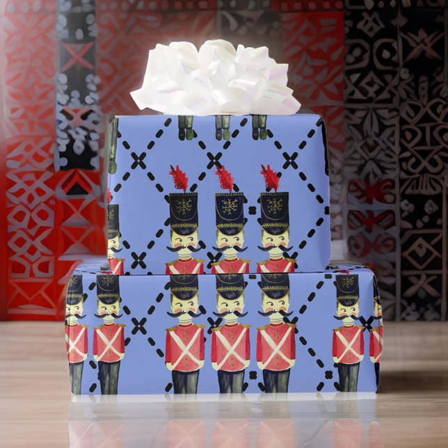 Papel De Regalo Soldados cascaneros azules de bonito envolviendo p (Subido por el creador)