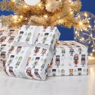 Papel De Regalo Soldados de Juguete Rompenueces de Navidad