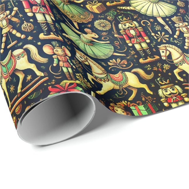 Papel De Regalo Soldados de Nutcracker Suite Mouse King (Esquina del rollo)