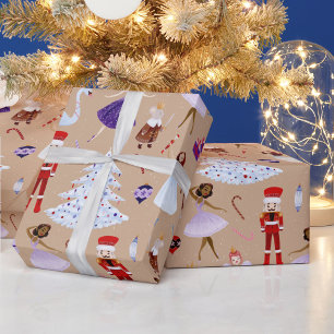 Papel De Regalo Soldados del Ballet de Navidad Cascanueces Rey Rat