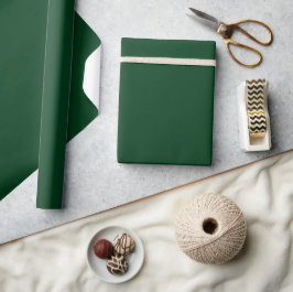 Papel De Regalo Solid color dark green